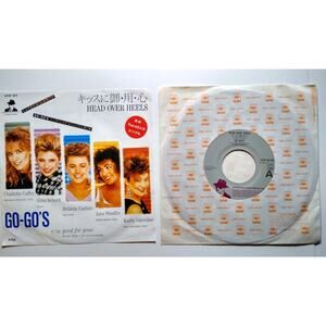 Go-Go's Head Over Heels Japan Vinyl 7" Record 45 New Wave 1984 With Orig Inner